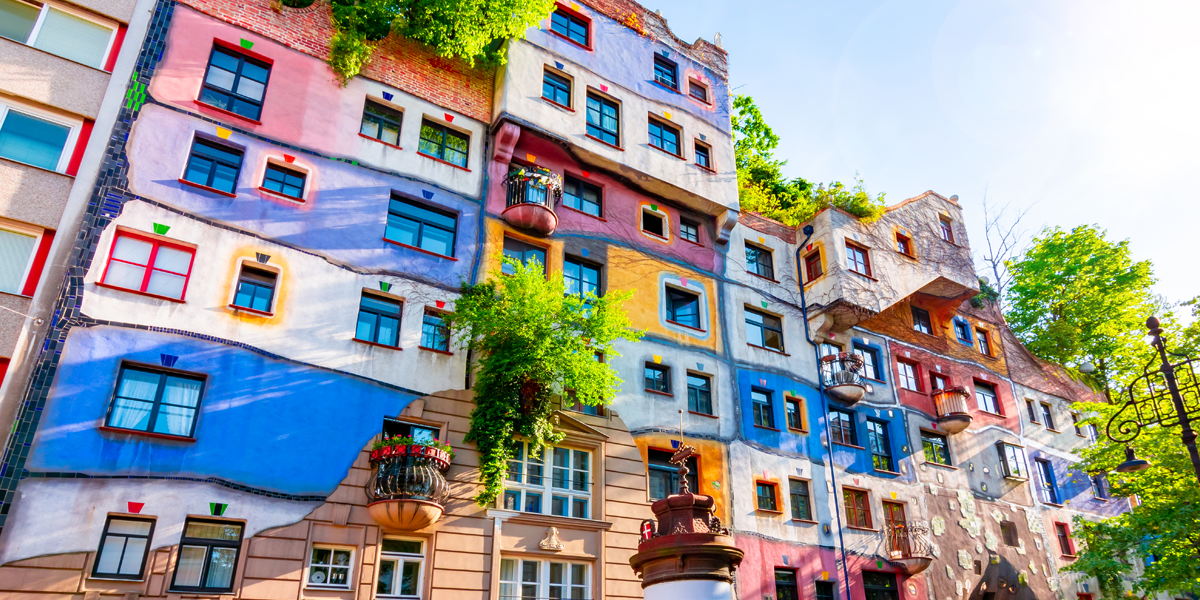 Visit the Hundertwasser House via highway Visit Vienna’s famous sights via highway